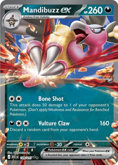 Mandibuzz ex - 139/217 Ascended Heroes