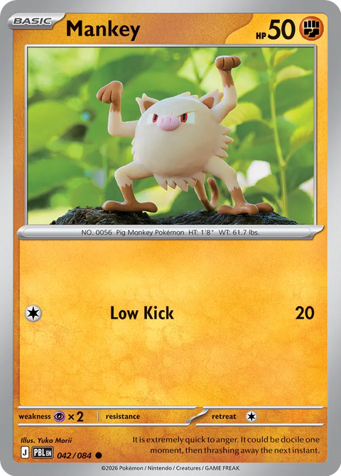Mankey - 042/084 - Common