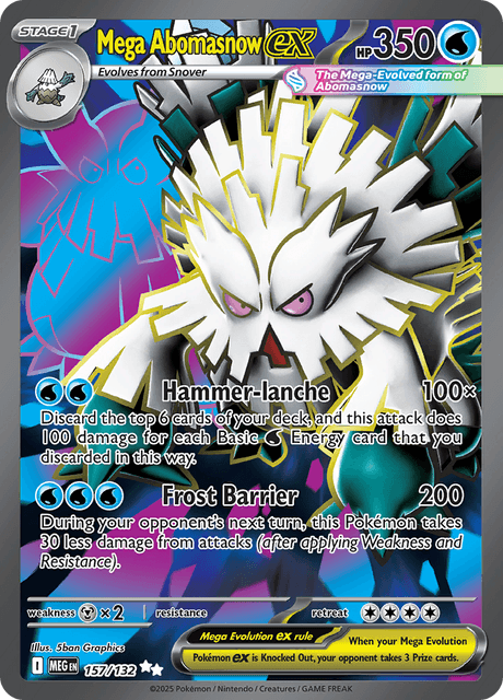 MEG - 157 - Mega Abomasnow ex - Ultra Rare