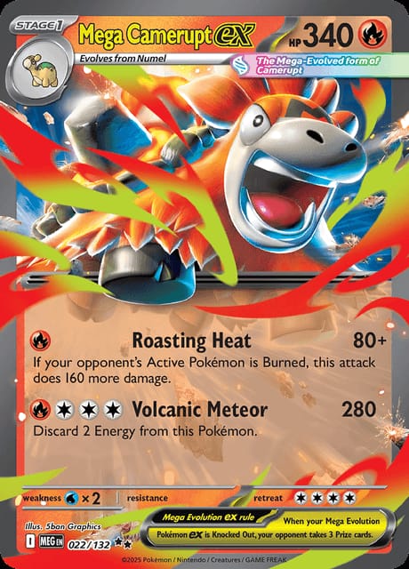 mega camerupt ex (Ingles)