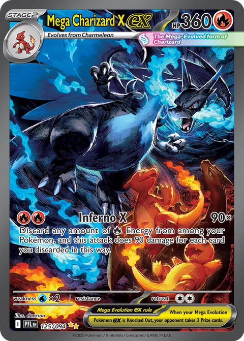 Mega Charizard X ex - 125/094 - Special Illustration Rare (Inglés Foil NM)
