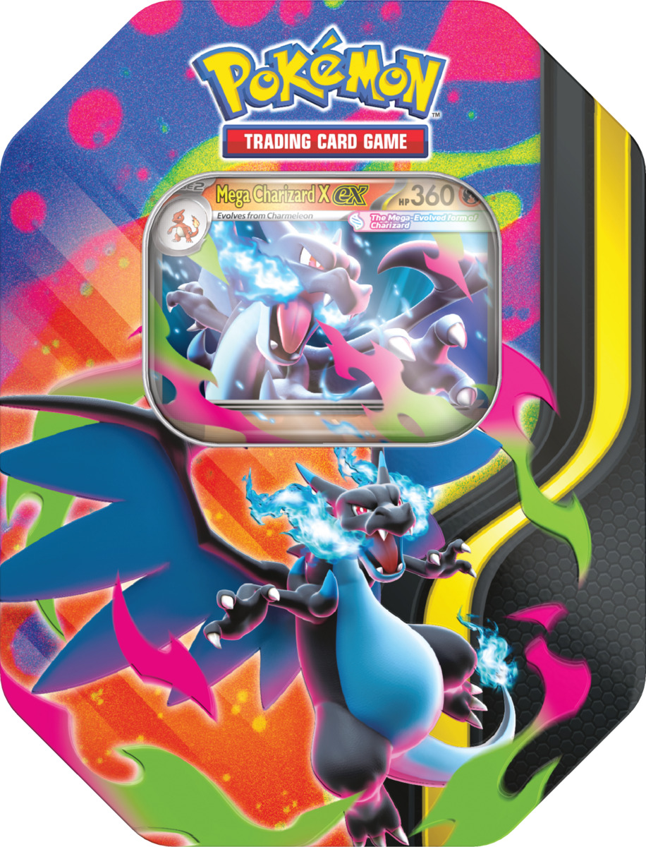 Mega Charizard “X” Tin en Iinglés ó Español