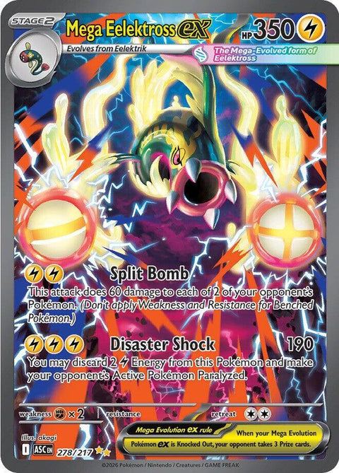 Mega Eelektross ex - 278/217 - Special Illustration Rare
