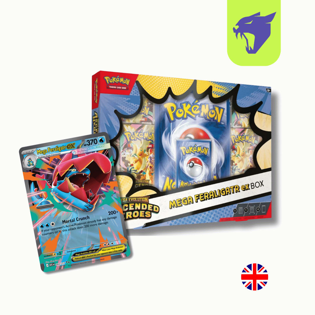 Mega Evolution — Ascended Heroes Mega ex Box Feraligatr EX (Inglés)