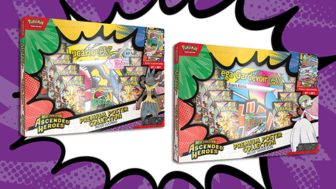 MEGA EVOLUTION – ASCENDED HEROES PREMIUM POSTER COLLECTION MEGA GARDEVOIR / MEGA LUCARIO ESPAÑOL