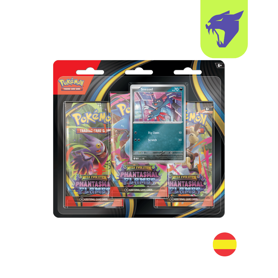 ME02: Phantasmal Flames 3-Pack Blister (Sneasel) - Ingles