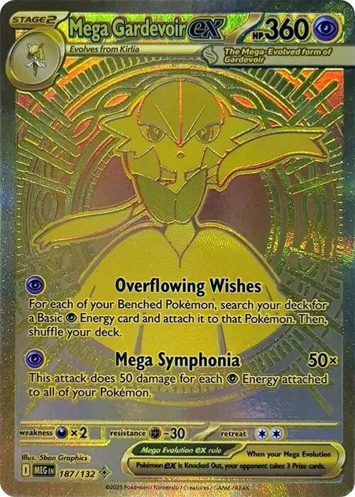 Mega Gardevoir EX – 187/132 – Mega Hyper Rare – Español