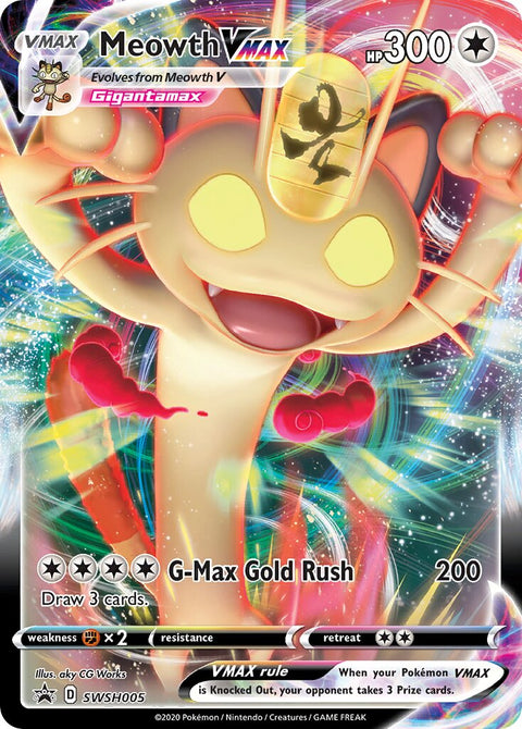 Meowth VMAX - SWSH005 - Promo