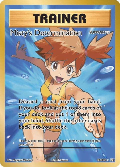 Misty's Determination - 108/108 - Rare Ultra (Inglés Foil MP)