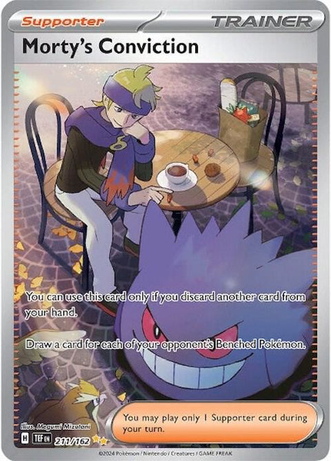 Morty's Conviction - 211/162 - Special Illustration Rare (Inglés Foil NM)