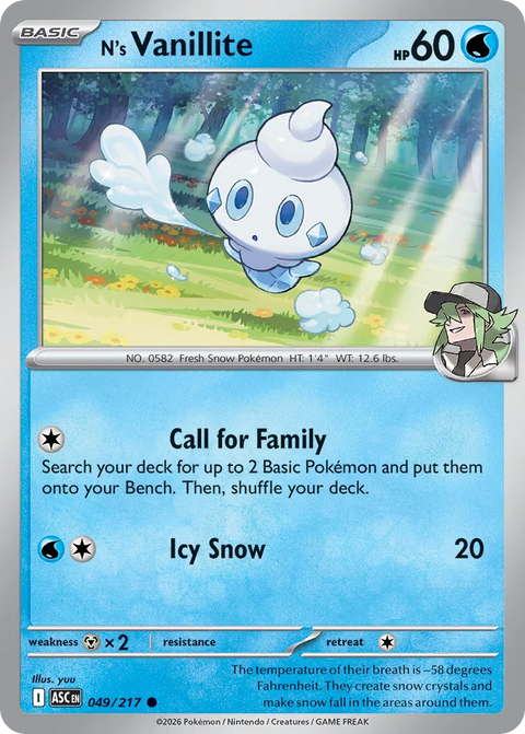 N's Vanillite - 049/217 - Common
