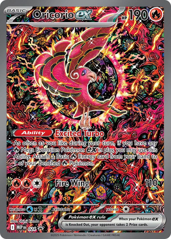 Oricorio EX – MEP024 – Promo – Español (UPC Mega Charizard X EX)
