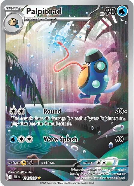 Palpitoad - 104/086 - Illustration Rare (Inglés Foil NM)