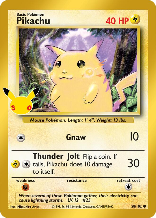 Pikachu- 58/102 – Classic Collection – Español