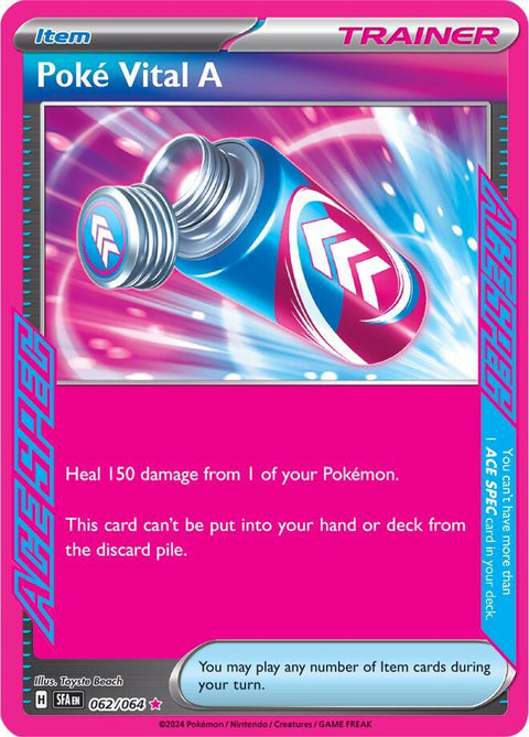 Poké Vital A - 062/064 - ACE SPEC Rare (Inglés Foil NM)