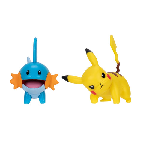 Pokémon Figura 2 Pack Mudkip-Pikachu