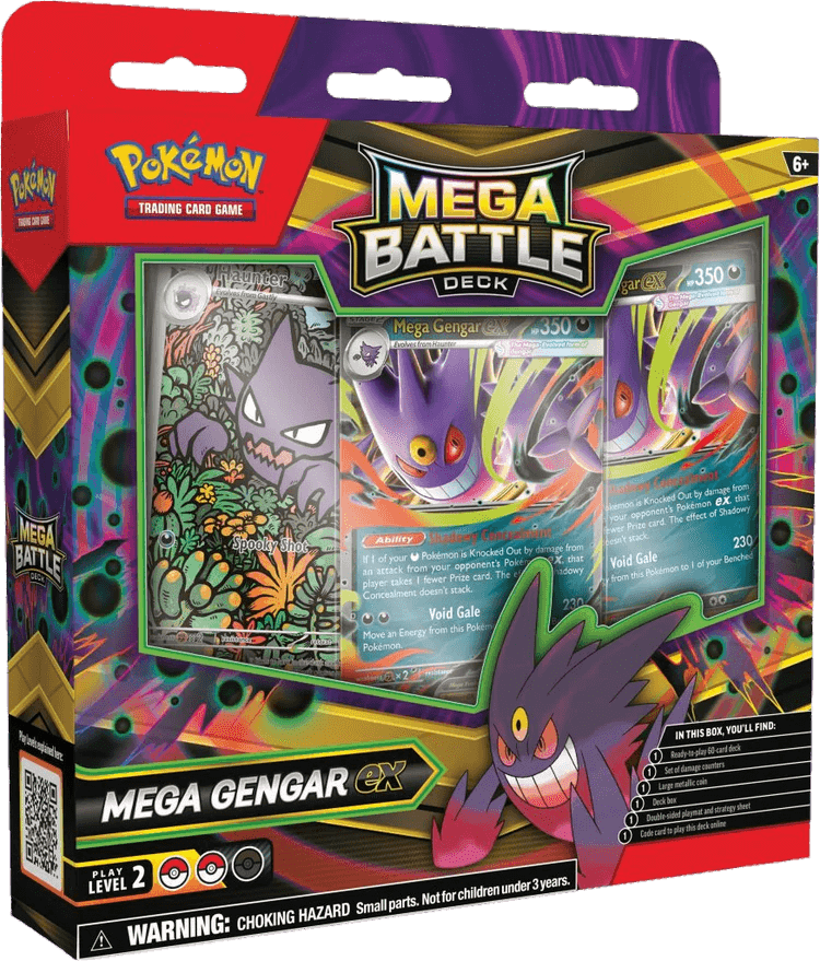 Pokémon: Mega Gengar Ex – Mega baraja de combate (español)