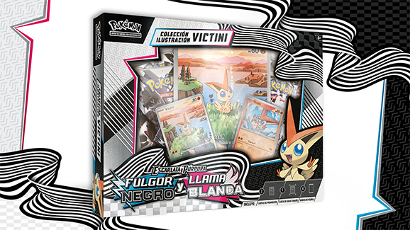 Pokemon Negro Fulgor y Llama Blanca – Colección Ilustración Teselia Victini
