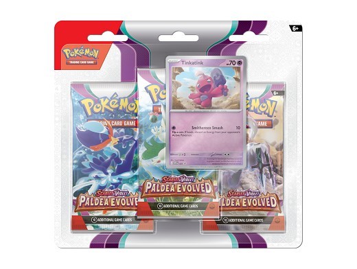 Pokémon TCG 3-Pack Paldea Evolved - Tinkatink - ENG