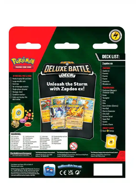 Deluxe Battle Deck Zapdos EX