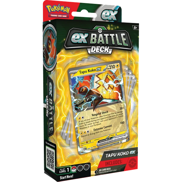 Pokemon TCG Battle Deck “Tapu Koko ex” INGLES