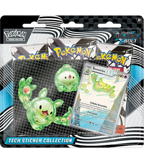 Pokemon TCG: Black Bolt - Tech Sticker (3 packs) INGLES (Scarlet & Violet)