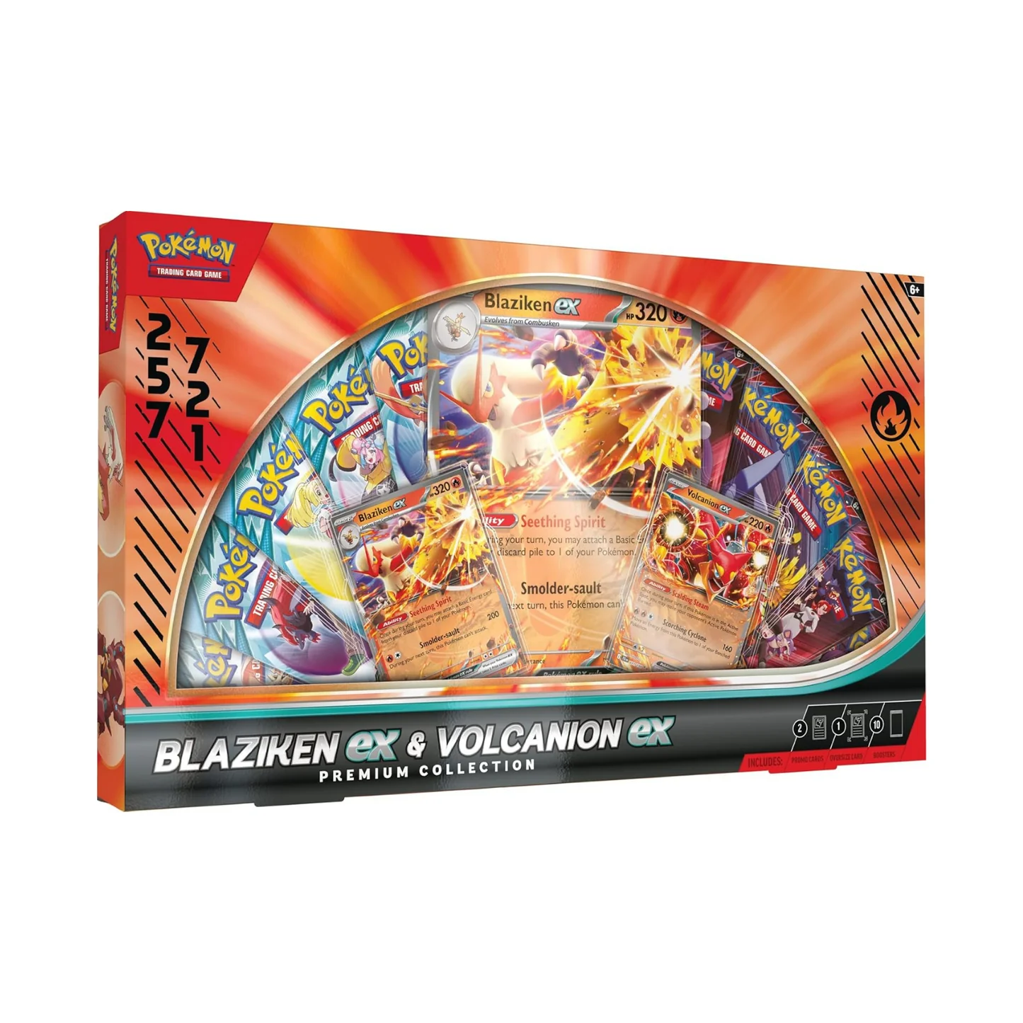 Pokemon TCG: Blaziken EX Volcanion EX Special Collection – Inglés