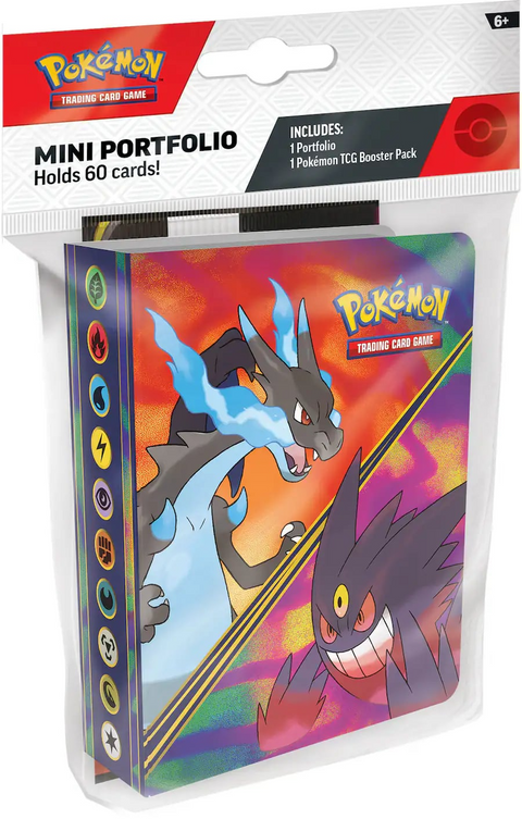 Pokémon TCG - Mini portafolio (carpeta) + Sobre Phantasmal Flames 2026 Inglés