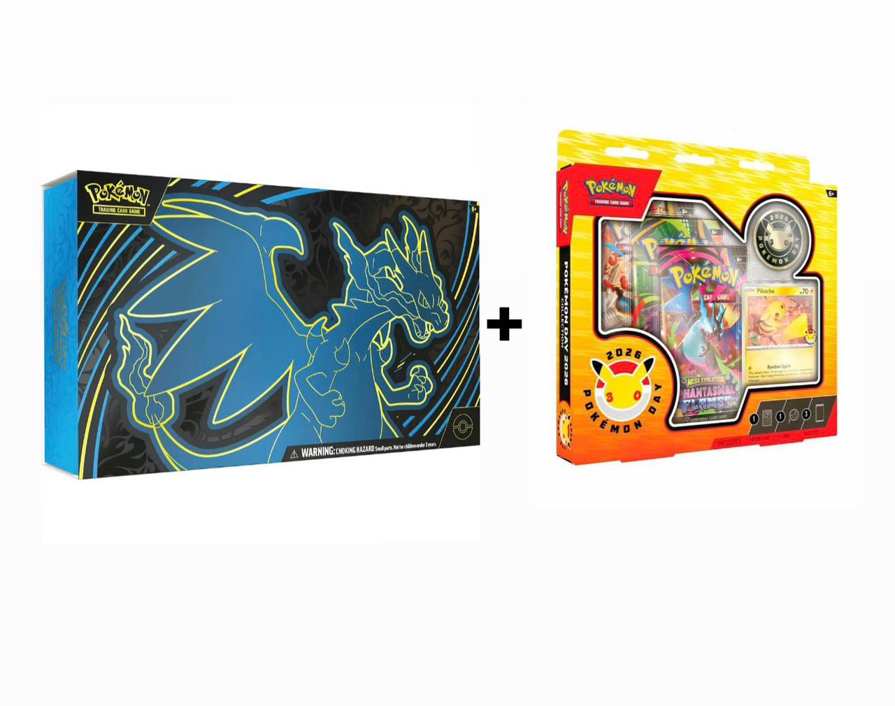 Pokémon TCG: Pack Mega Charizard X EX UPC + Pokémon Day 2026 Collection – Inglés (1 de cada 1) [OFERTA DE REMATE]