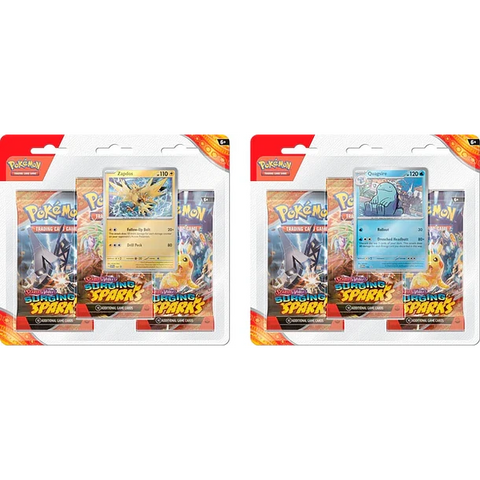 Pokémon TCG: 3pack blister Surging Sparks – Español (Envío Al azar)