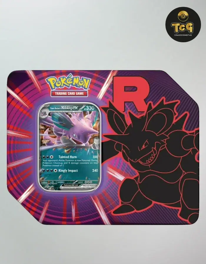 Team Rocket Tin Case (Nidoking Ex)(inglés)
