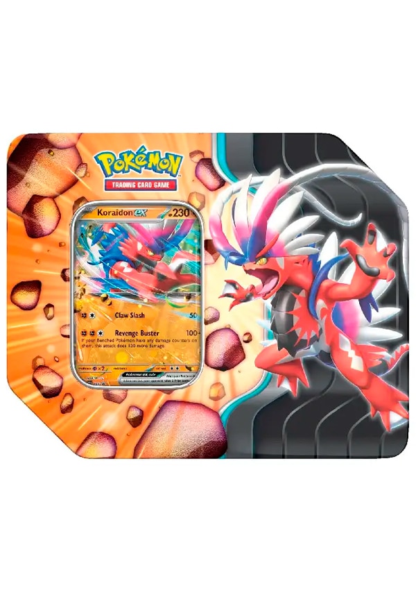 PKM TCG Slashing Legends Tin - Koraidon Ex Español