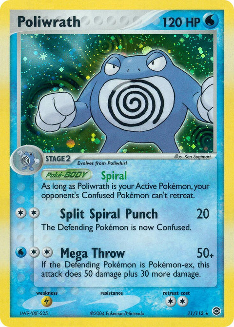 Poliwrath - 11/112 - Rare Holo (Inglés Foil LP)