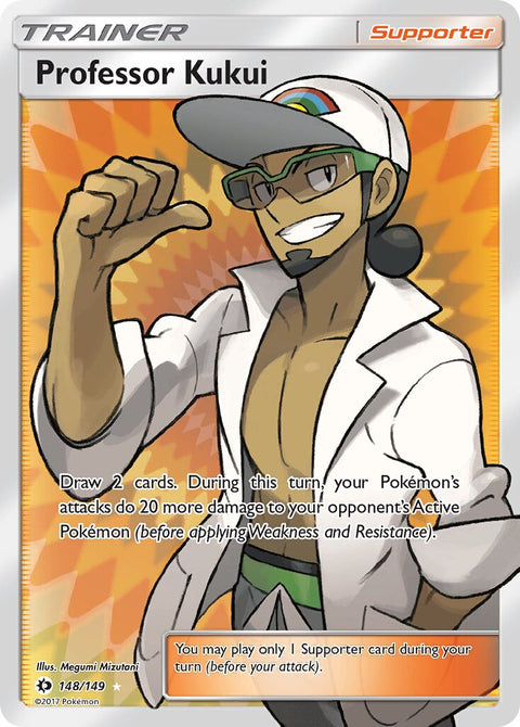Professor Kukui - 148/149 - Rare Ultra (Inglés Foil LP)