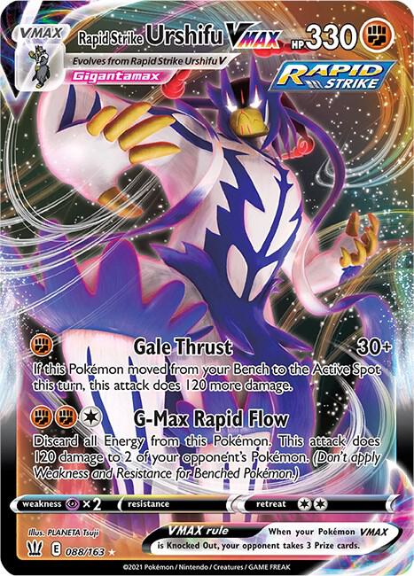 Rapid Strike Urshifu VMAX - 088/163 - Holo Rare VMAX (Inglés Foil NM)