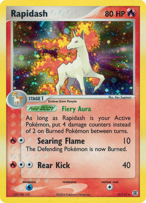 Rapidash - 13/112 - Rare Holo (Inglés Foil LP)