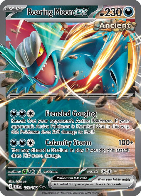 Roaring Moon ex - 124/182 - Double Rare (Inglés Foil NM)
