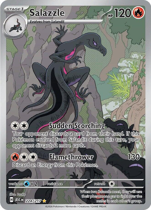 Salazzle - 224/217 - Illustration Rare (Inglés Foil NM)