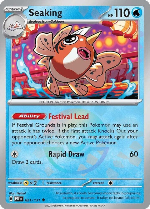 Seaking (Poke Ball Pattern) - 021/131 - Uncommon (Inglés Foil NM)