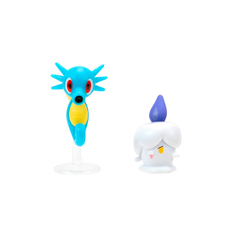 Set 2 Figuras De 5 Cm. Pokemon - Horsea + Litwick