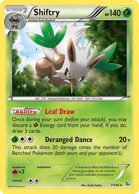Shiftry - 7/106 - Rare Holo (Inglés Foil LP)
