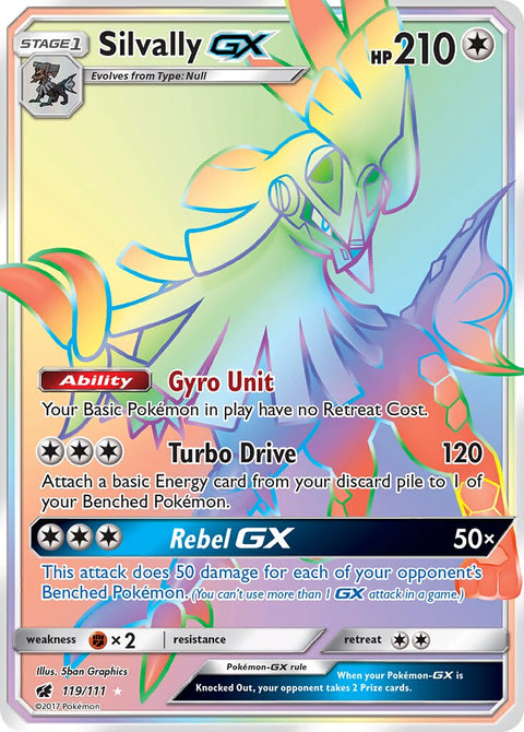 Silvally-GX - 119/111 - Rare Rainbow