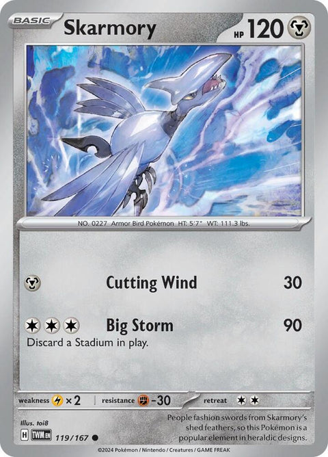 Skarmory - 119/167 - Common (Inglés NM)