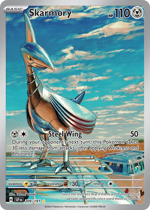 Skarmory - 209/191 - Illustration Rare (Español Foil NM)