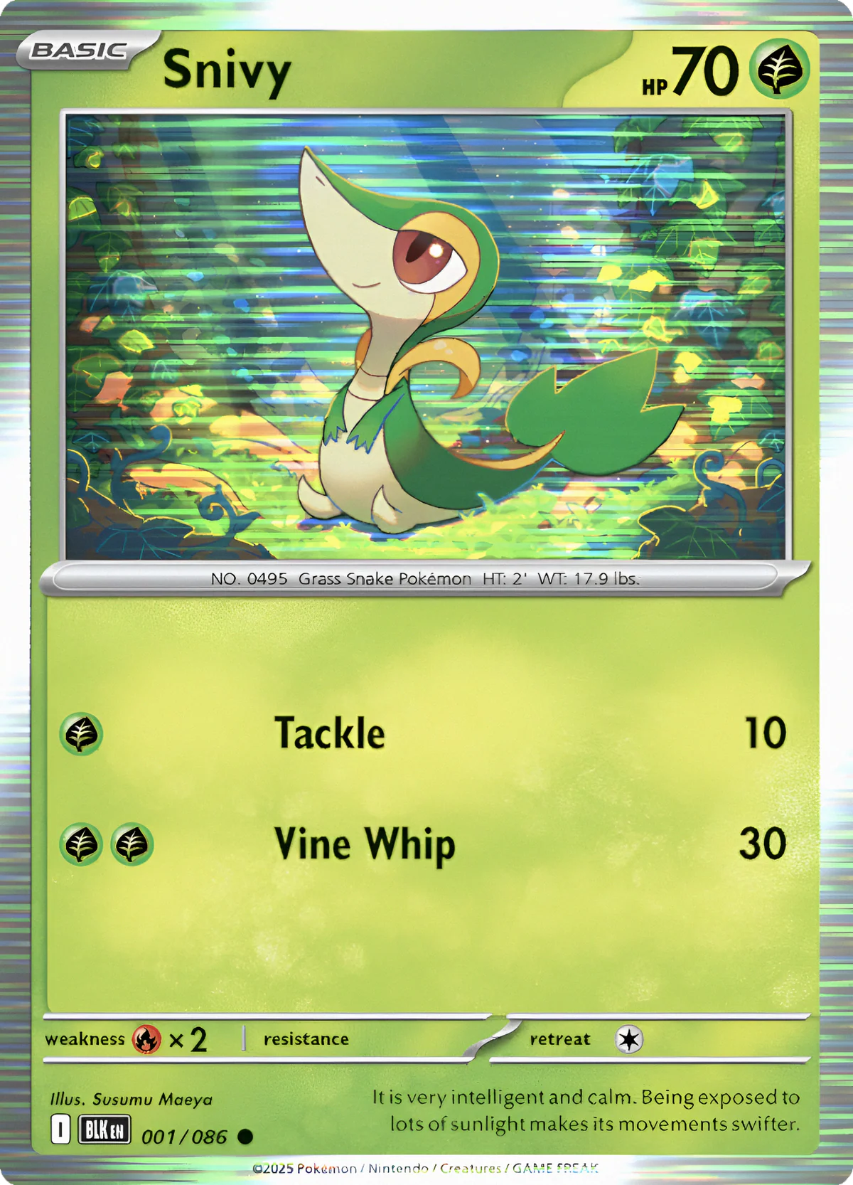 snivy – 001/086 – (Holo Promo)