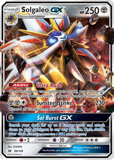 Solgaleo-GX - 89/149 - Rare Holo GX