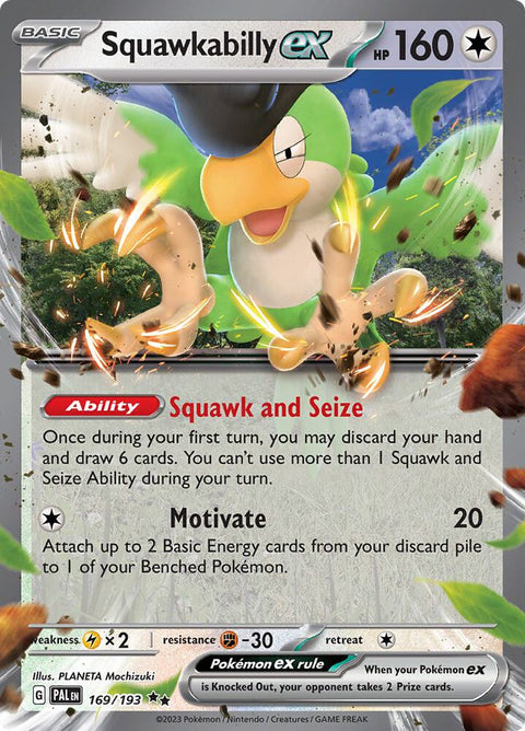 Squawkabilly ex - 169/193 - Double Rare (Inglés Foil NM)
