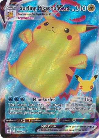 Surfing Pikachu VMAX – 9/25 – Ultra Rare -Español