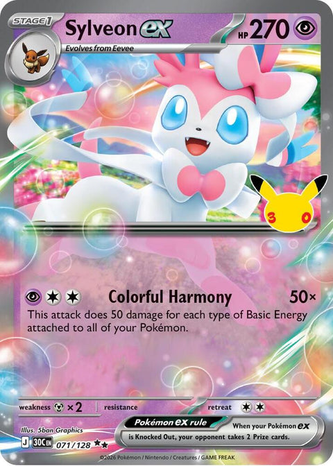 Sylveon ex - 071/128 - Double Rare