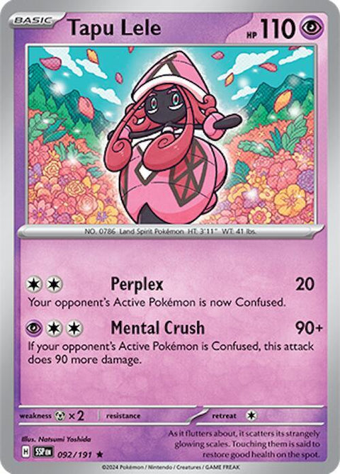 Tapu Lele - Surging Sparks 092/191 Holo Rare